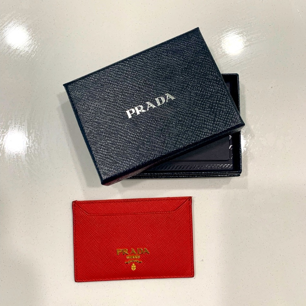 Prada Saffiano Leather Card Holder